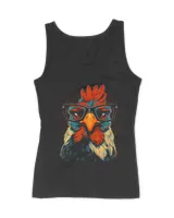 Funny Rooster Chicken Glasses Vintage Male Chicken