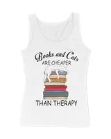 Books And Cats Are Cheaper Than Therapy QTCAT191222A6