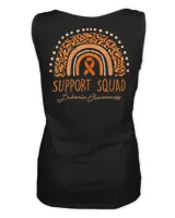 Support Squad Orange Ribbon Leukemia Blood Cancer Awareness T-Shirt