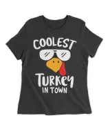 Coolest Turkey in Town Family Matching Funny Custume