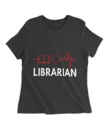 Librarian Book Heartbeat Love Literature Library Book Lover