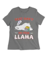 No Probllama Llama Test Day Graduation Funny End Of School
