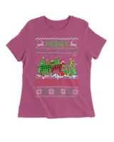 Funny Goat Green Red Plaid Leopard Merry Christmas