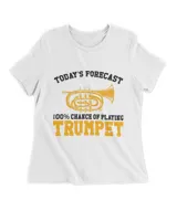 Trumpet Player Vintage Todays Forecast 100 Chance Of 21