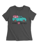 Kids Hug & Kisses Truck Lover Valentine's Day Gift For Girls T-Shirt