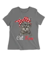 Funny Cat Mom Shirt for Cat Lovers-Mothers Day Gift QTCAT170123A11