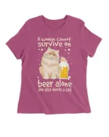 A Woman Cannot Survive On Beer Alone She Also Needs Cats HOC290323A1