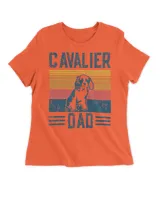 Dog  Cavalier King Charles Spaniel - Vintage Cavalier Dad T-Shirt