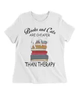 Books And Cats Are Cheaper Than Therapy QTCAT191222A6