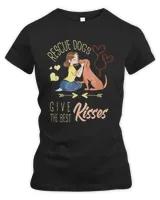 Vintage Rescue Dogs Give The Best Kisses Adopted Dog Lovers T-Shirt