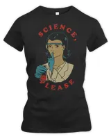 Science Please Poster Female Scientist Funny Science Pun