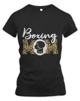 Womens Boxing Mom Leopard Funny Mom Boxing Lovers Mothers Day 2