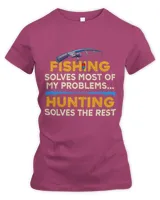 Tee For Men Hunters And Fishermen Funny Fishing Hunting