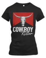 Cowboy Killers Bull Skull Howdy Punchy Western Country Music