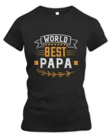 World Best Papa Papa T-shirt Father's Day Gift