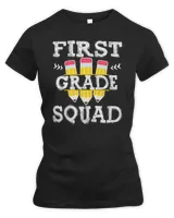 1st Grade Team Squad Crew Back School Graduation Teacher T-Shirt