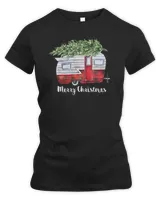 Merry Christmas Plaid Camper T-Shirt