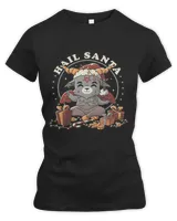 Halloween Hail Santa Funny Sarcastic Baphomet Christmas596