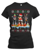 Ugly Christmas Schnauzer Dog Santa Xmas Dog Costume 15
