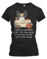 Favorite Family Papillon Puppy Funny Christmas Humor Quote