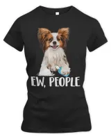 Papillon Dog Ew People Wearing A Face Mask Funny Christmas 176