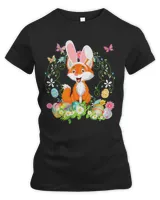 Happy Easter Day Lover Egg Hunt Lovely Cute Bunny Fox