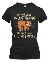 Electric Bicycle Sloth Cyclist Biker EBike Motor Cycling