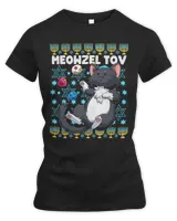 Meowzel Tov Hanukkah Cat Chanukah Jewish Cat Menorah 249