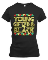 Young Gifted And Black Tee Afro Black