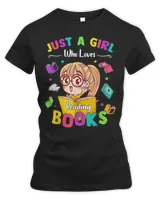 cute students just a girl who loves reading books kids