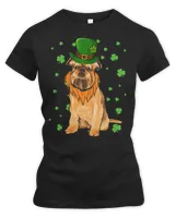 St Patricks Day Brussels Griffon Dog Shamrock Gift T-Shirt