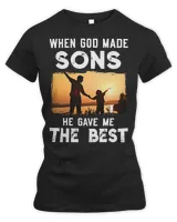Father Grandpa When God Made Sons He Gave Me The Best 145 Family Dad