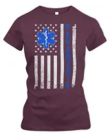 Cool Paramedic For Men Women EMT EMS Medic US Flag Medical