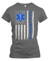 Cool Paramedic For Men Women EMT EMS Medic US Flag Medical