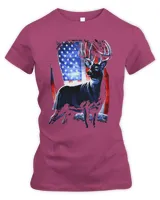 Buck American Flag Deer Hunting