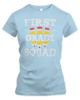 1st Grade Team Squad Crew Back School Graduation Teacher T-Shirt