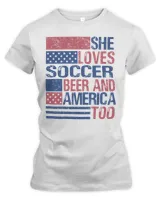 She Loves Soccer Beer And America Too