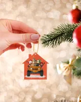 Jeep Merry Christmas With Dog Cat Pet Ornament - Berlin