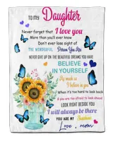 Mom To Sunflower Daughter-Never Forget That You Are My Sunshine blanket