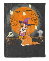 Cavalier King Charles Spaniel Dog Witch Halloween shirt