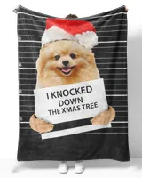 Pomeranian knocked down the Christmas tree tshirt