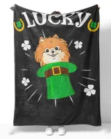 Pomeranian Lover St Patricks Hat Green Shamrock Leaf T-Shirt