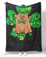 Pomeranian Lucky 4 Leaf Clover St Patricks Day Gift Shirt