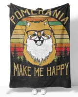 Pomeranian make me happy t shirt