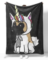 Akita Unicorn Hat Funny Dog Gift  T-Shirt