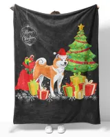Akita With Christmas Gifts Boxes Merry Christmas T-Shirt