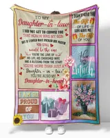 To My Daughter In law I Did Not Get To Choose You That Honor Was My Son's - Daughter In Law Throw Blanket