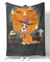 Cavalier King Charles Spaniel Dog Witch Halloween shirt