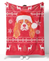 Cavalier King Charles Spaniel Christmas Ugly Sweater Style D