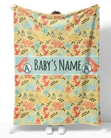 Personalized Kids Dinosaur Blanket, Custom Blanket, Kids Blanket with Name, Fleece Blanket Custom, Sherpa Blanket, Dinosaur Blanket Boys